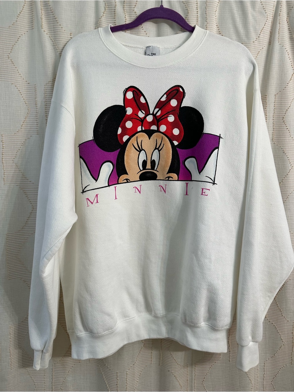 Vintage Disney Minnie Mouse White Sweatshirt